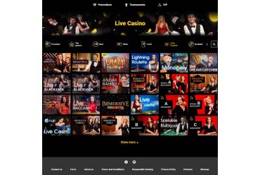 Zet casino - live games list