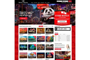 Royal Panda Casino - main page