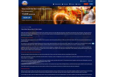 All Slots casino - page "About us".
