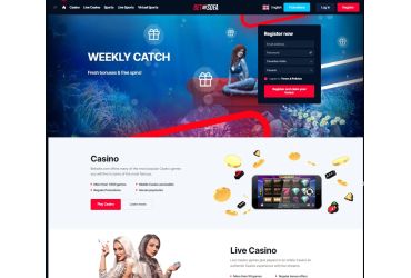 Betsofa Casino - main page