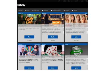 Betway casino - list of promotions