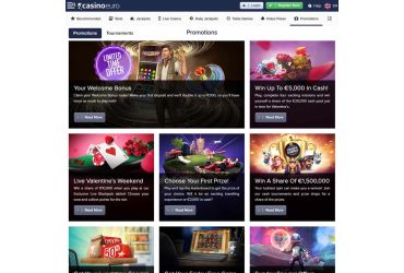 Casino Euro - list of promotions.