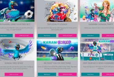 Karamba casino - list of promotions.