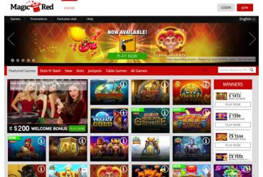 Magicred casino - main page