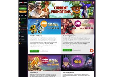 Playamo casino - list of promotions.