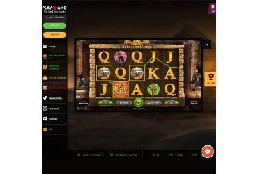 Playamo casino - slot machine "Book of Pyramids".