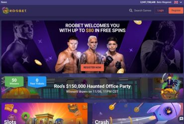 Roobet casino - main page