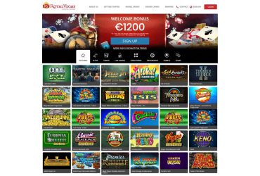 Royal Vegas casino - list of slot machines, Short info about promotions.