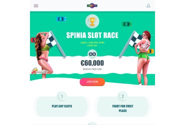 Spinia casino - information about slot race.