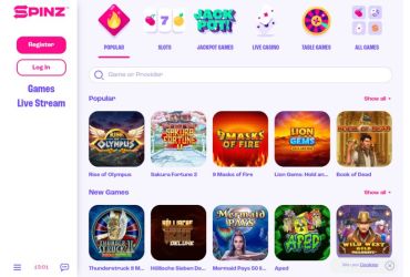 Spinz casino - slots