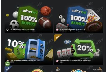 SultanBet casino - promotions