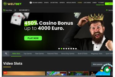 Weltbet casino - main page