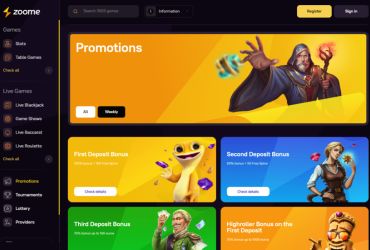 Zoome Casino - promotions